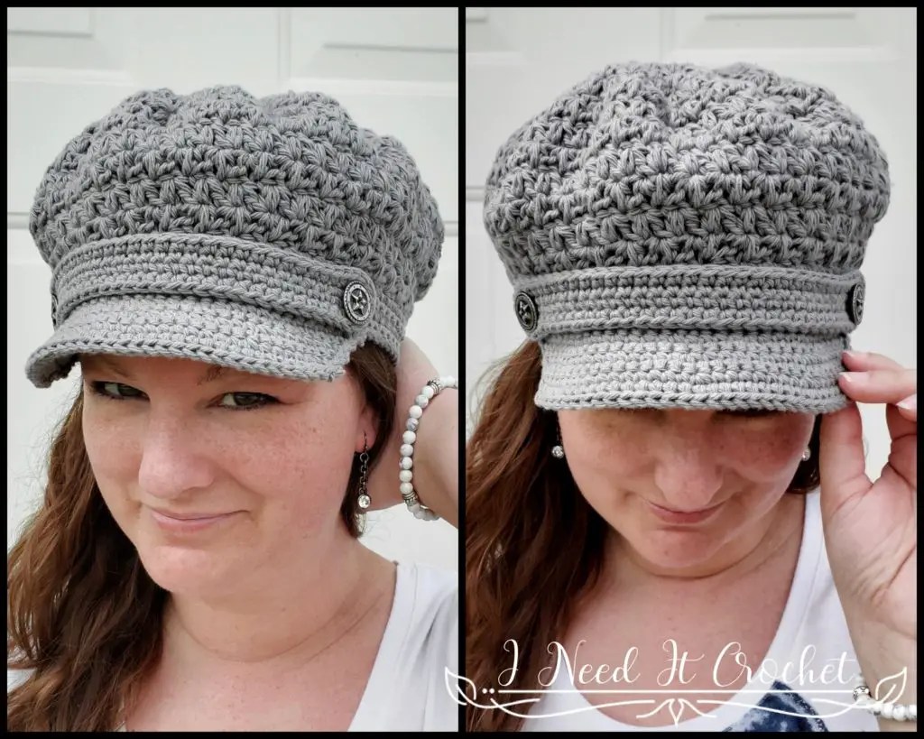 crochet newsboy hat pattern for adults