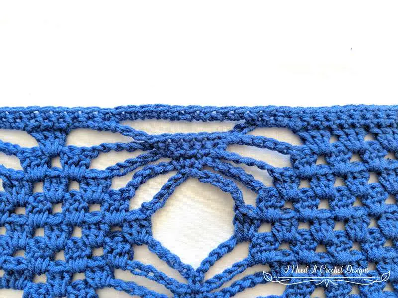 Figure 15 of Free Crochet Top Pattern - Chasing Diamonds Tunic. 