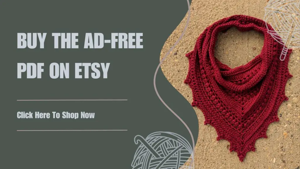 Button to buy the Free Crochet Cowl Pattern - Bauble Bandana Cowl on Etsy