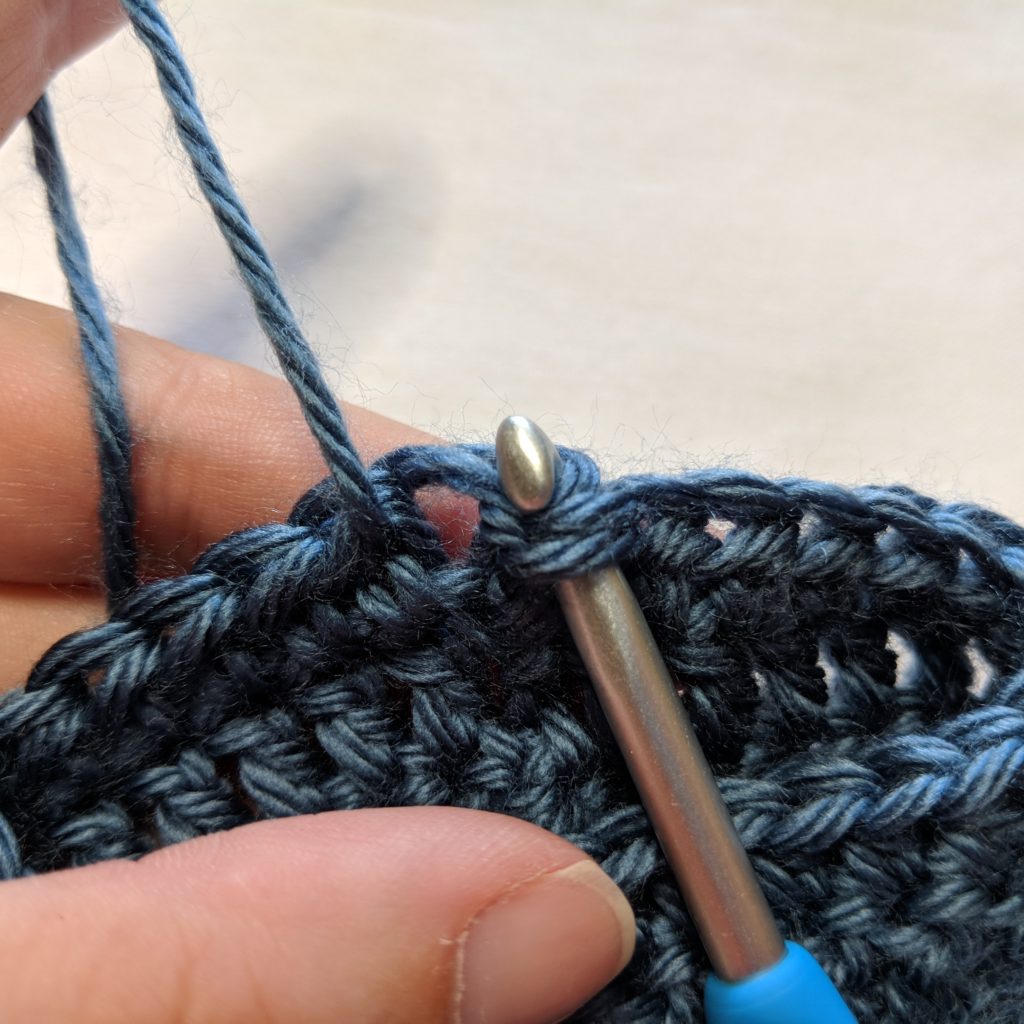 Alternative Join Tutorial - crocheting into the 3rd loop