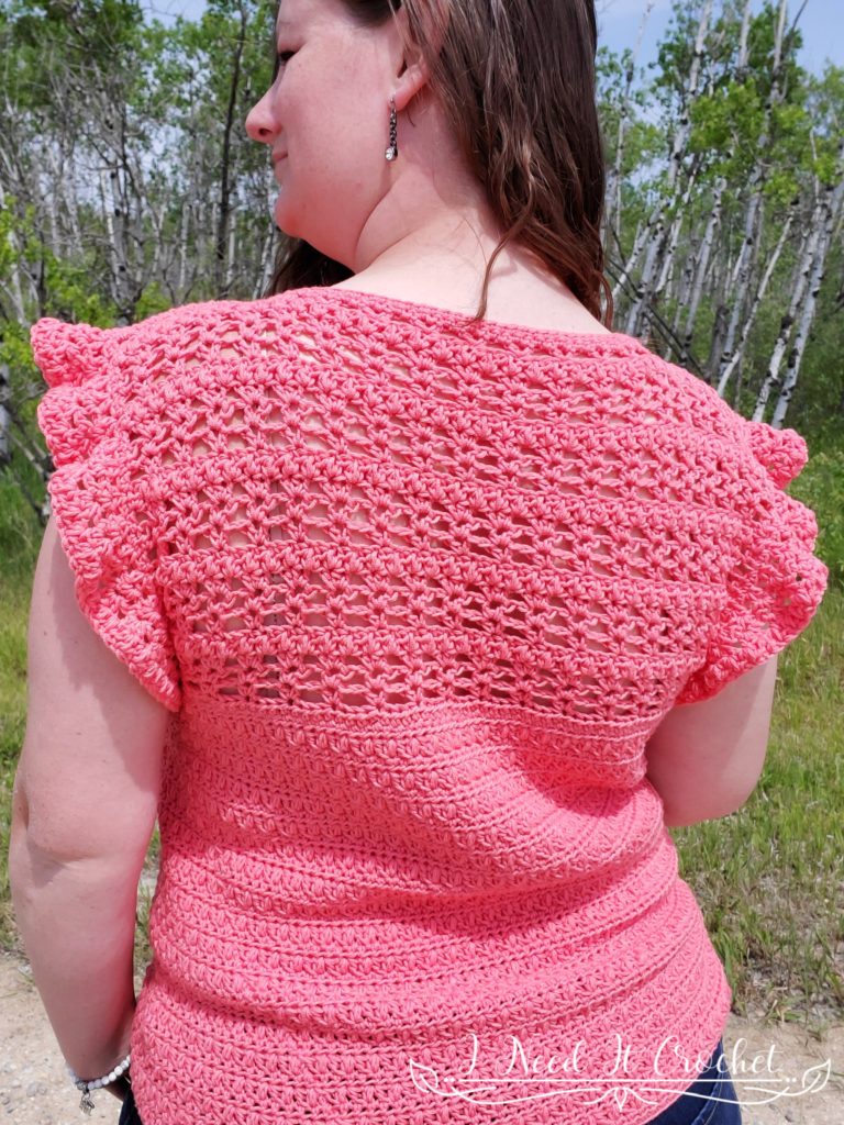 All A Flutter - Free Crochet Top Pattern