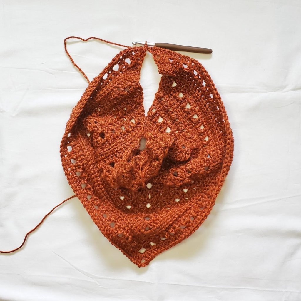 Puffs N Picots Bandana Cowl - Free Crochet Pattern