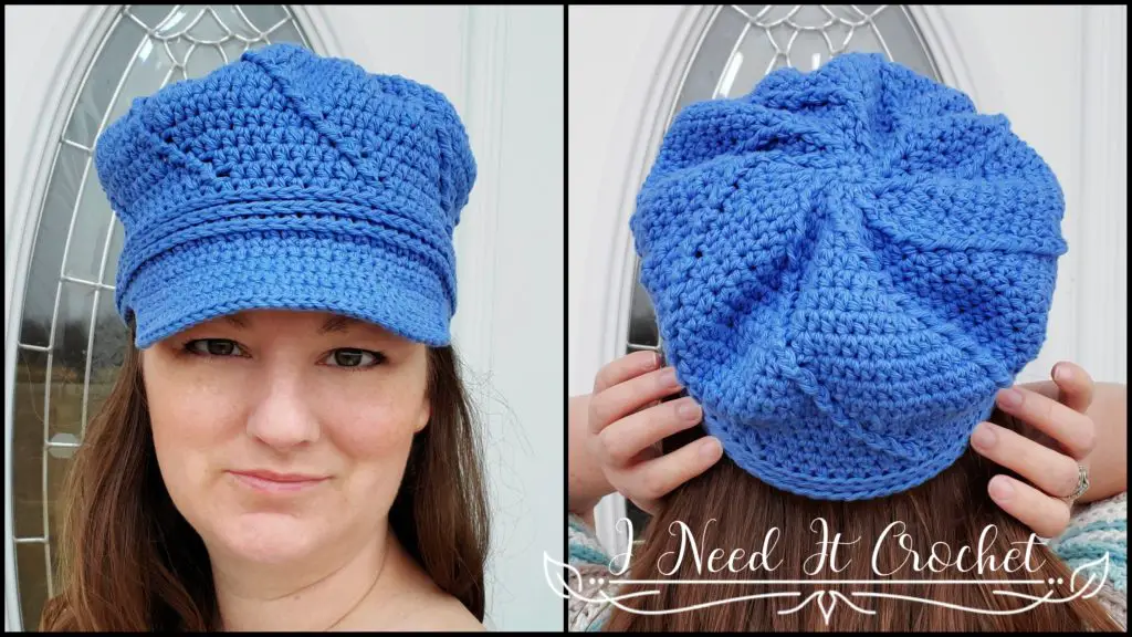 Twisted Newsboy - Free Crochet Hat Pattern · I Need It Crochet Designs