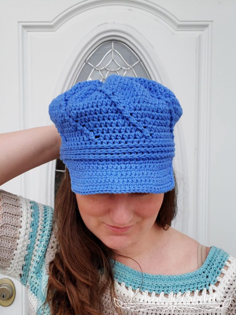 Twisted Newsboy - Free Crochet Hat Pattern