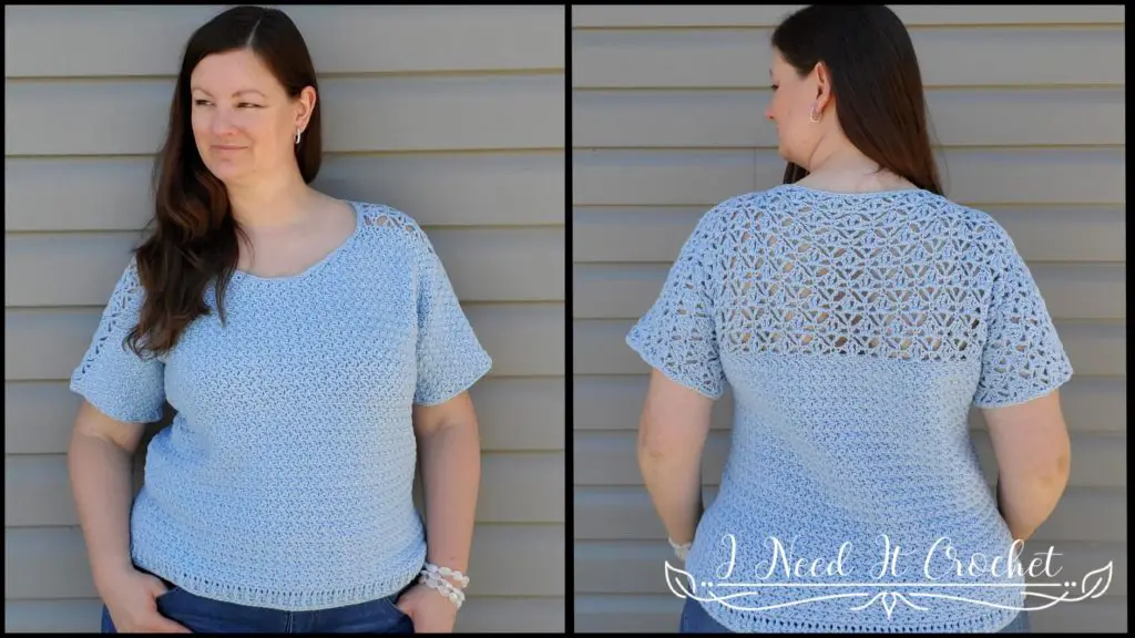 Morrigan Tee - Free Crochet Top Pattern · I Need It Crochet Designs