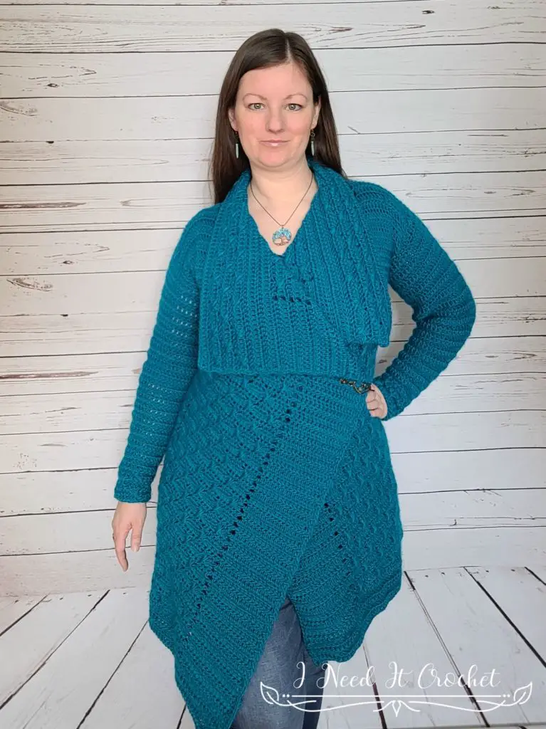 Double Cross Cardigan - Free Crochet Sweater Pattern