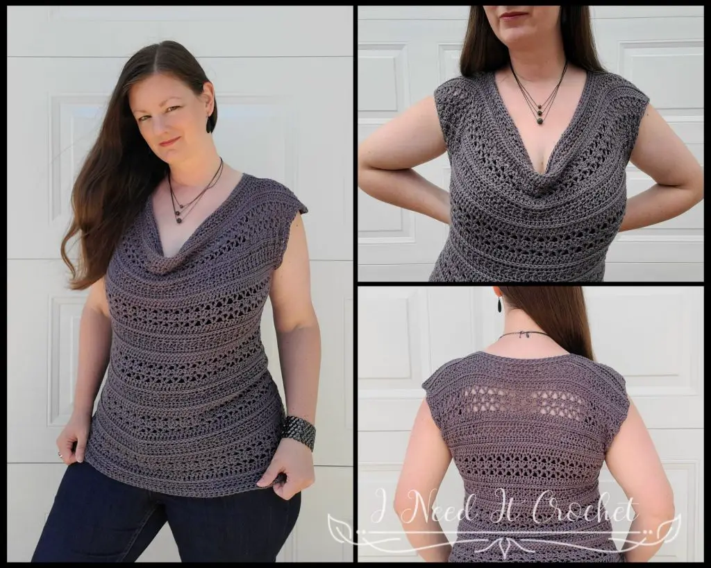 Free Crochet Top Pattern - All About That Drape · I Need It Crochet Designs