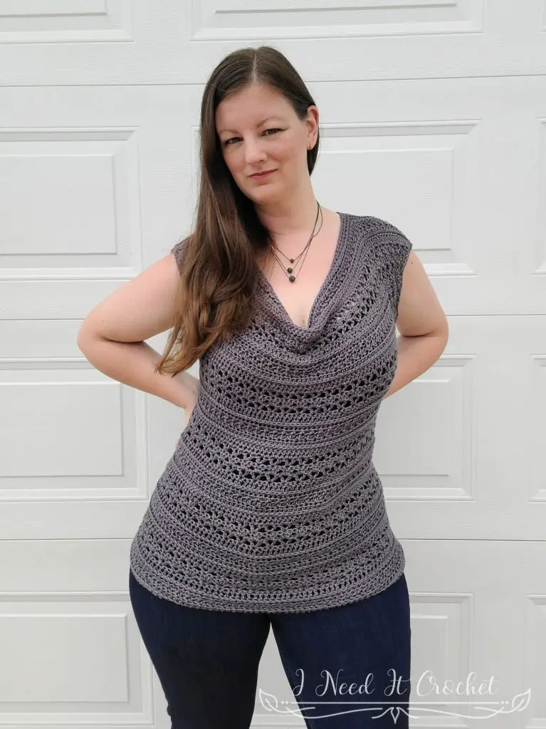 Free Crochet Top Pattern - All About That Drape
