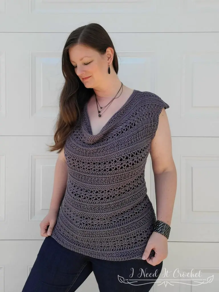 Free Crochet Top Pattern - All About That Drape