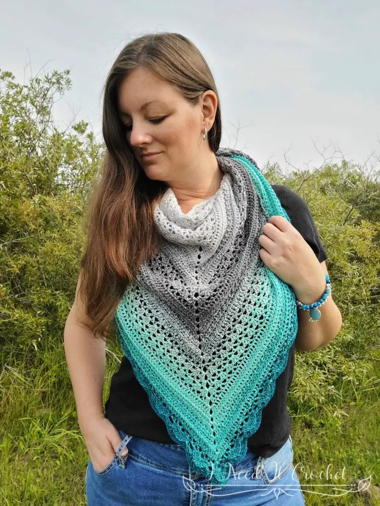 Free Crochet Shawl Pattern - All About That Drape