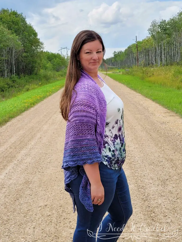 Free Crochet Shawl Pattern - All About That Drape