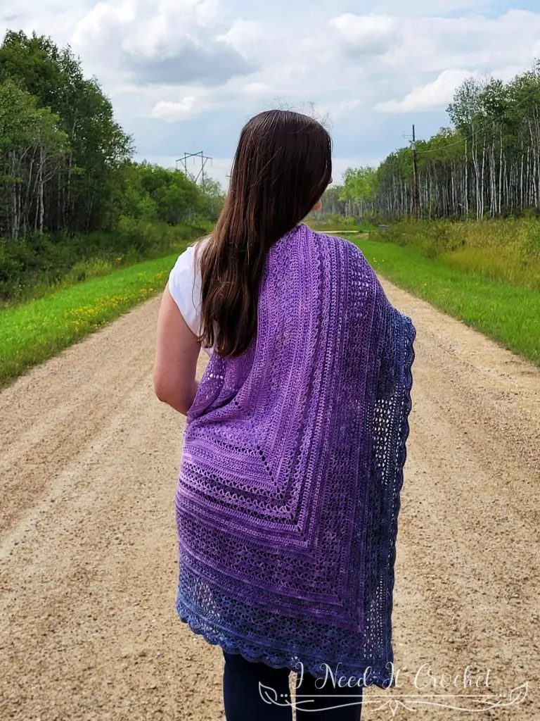 Free Crochet Shawl Pattern - All About That Drape