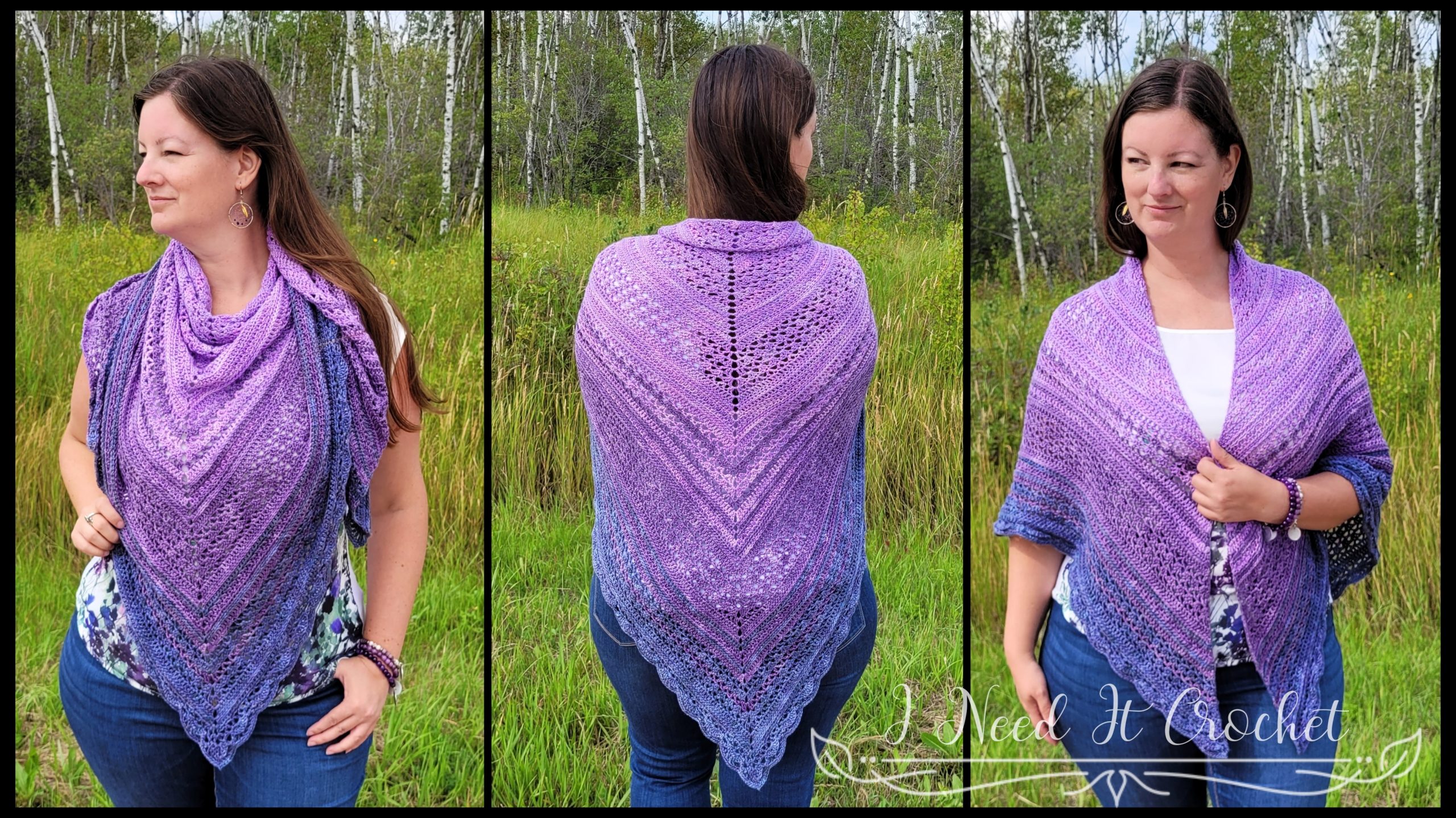 Free Crochet Shawl Pattern - All About That Drape