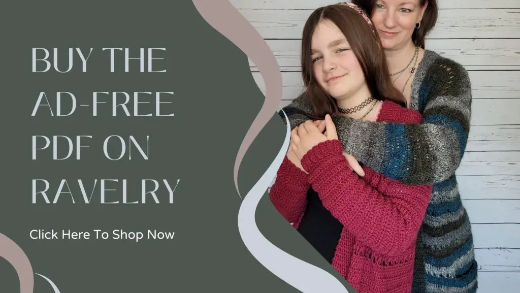Link to buy the Crochet Cardigan Pattern Free - Crossroads Cardigan on Ravelry.