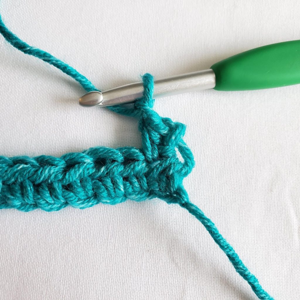 Step 1 of Bean Stitch Crochet Tutorial