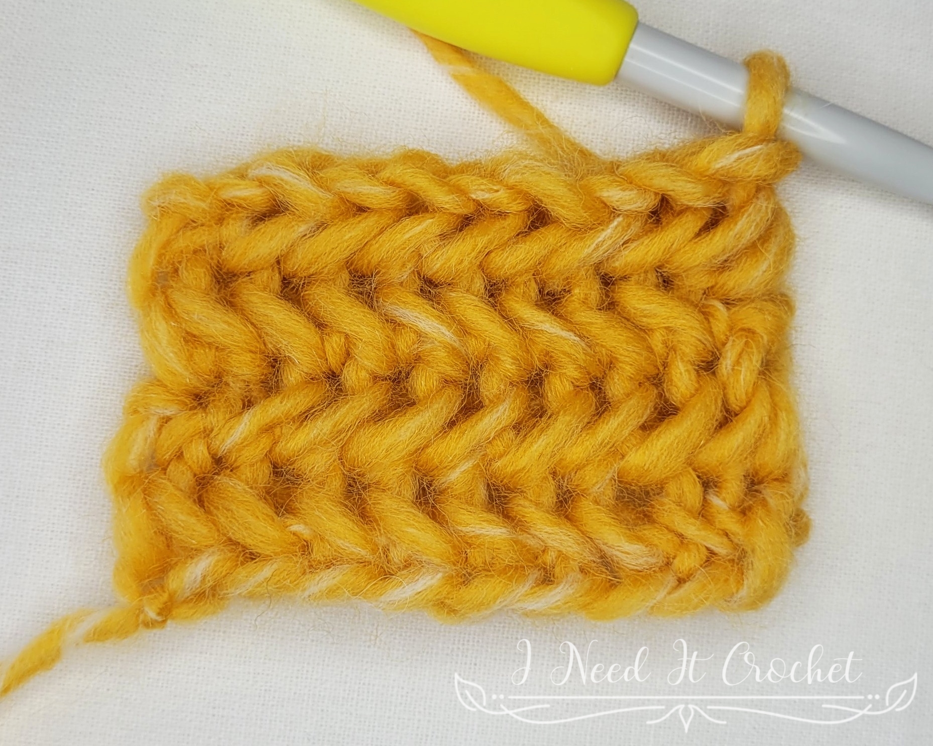 Herringbone Single Crochet Stitch Tutorial · I Need It Crochet Designs