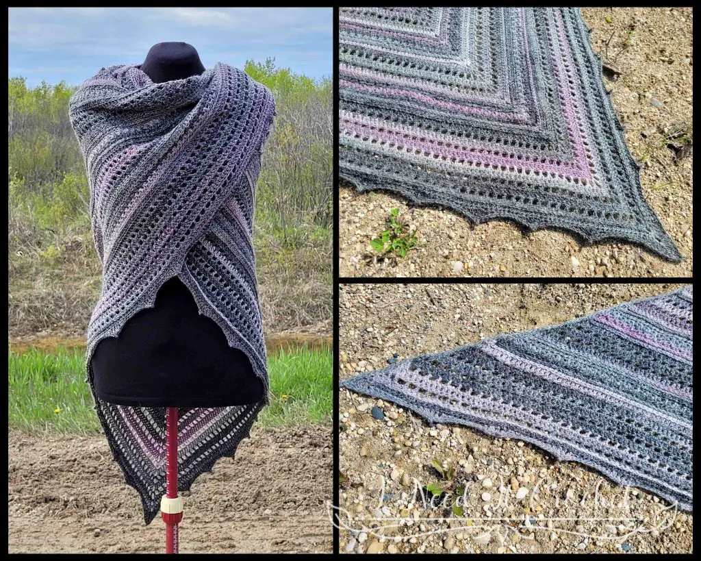 Image of the Free Crochet Shawl Pattern - Pinnacle Shawl