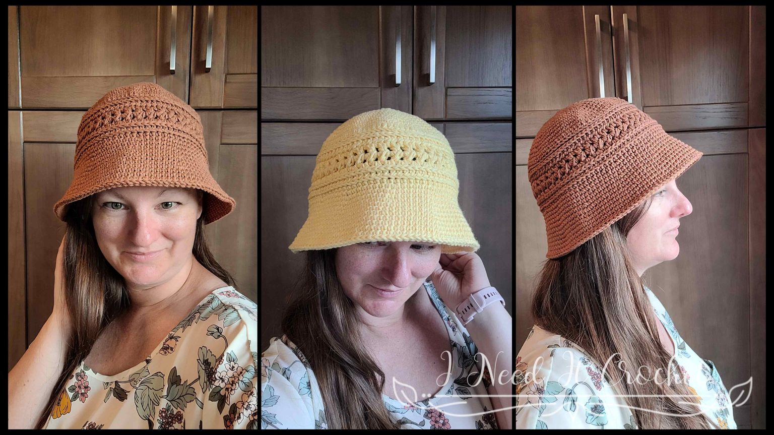 Free Crochet Bucket Hat Pattern Trailhead · I Need It Crochet Designs