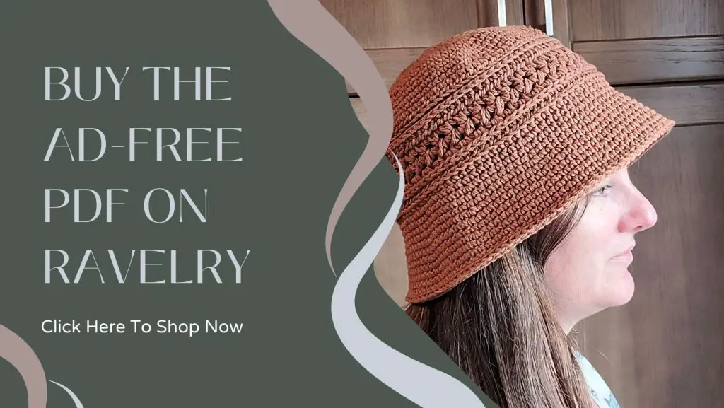 Link to buy the Trailhead Bucket Hat pattern on Ravelry. 