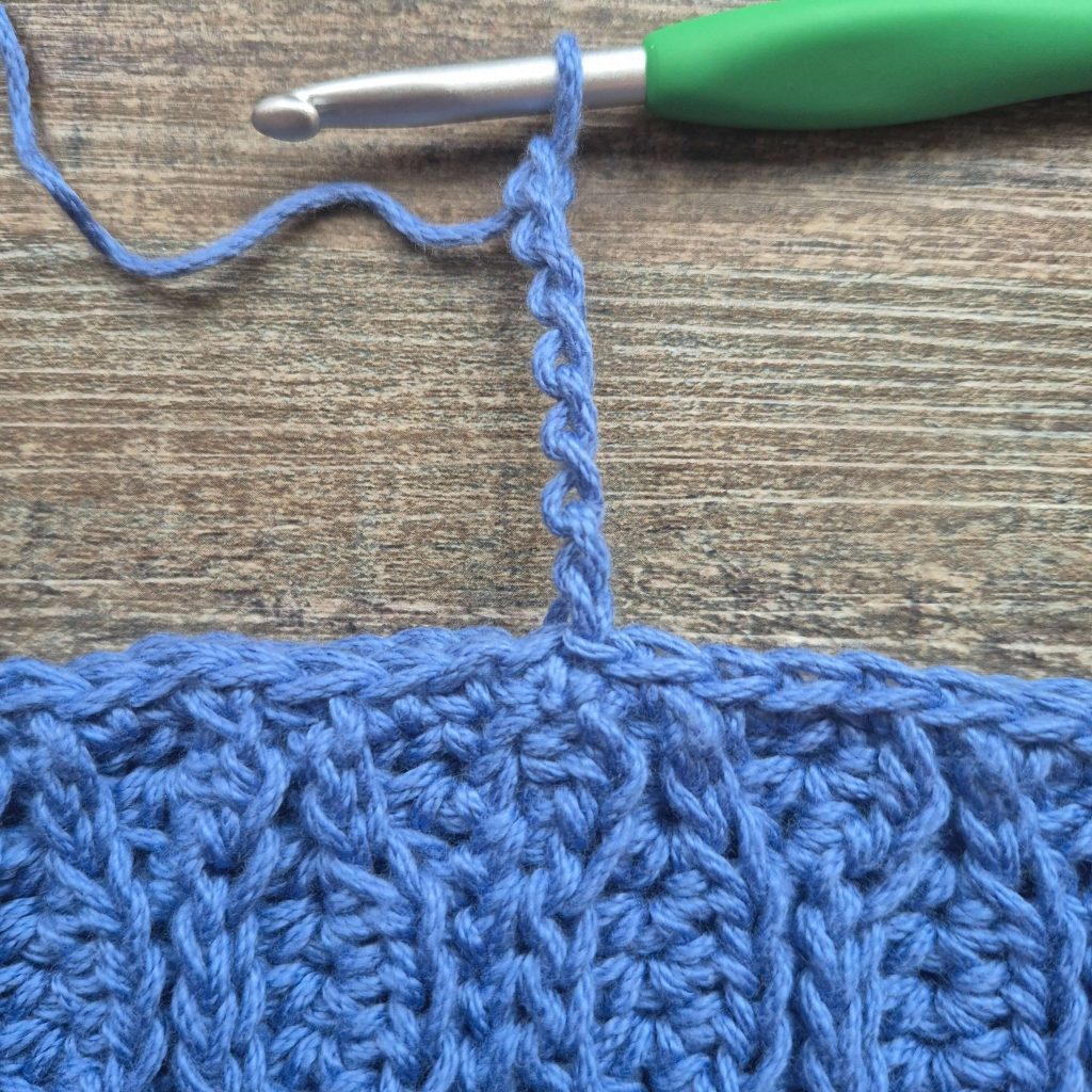 First step of row 1.