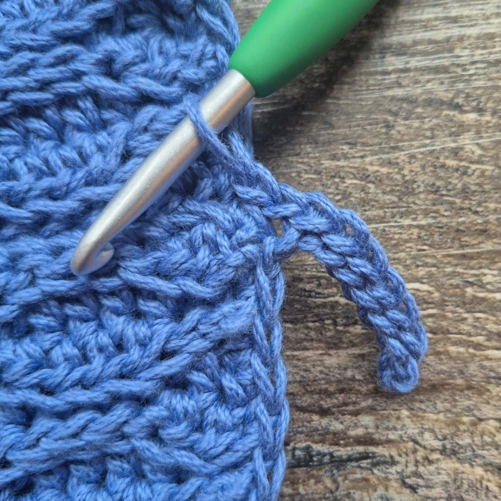 Third step of row 1.